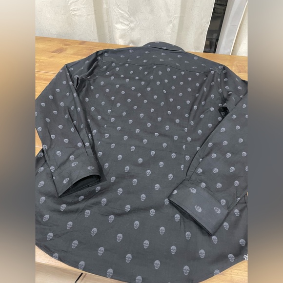 Robert Graham Black Skull Collard Long Sleeve dress Shirt Limited Edition - Picture 7 of 9